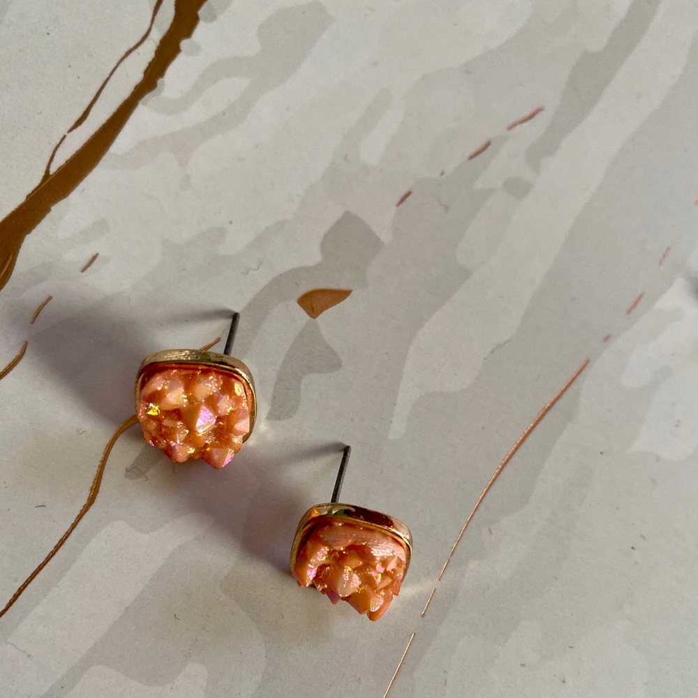 Faux Druzy Earring